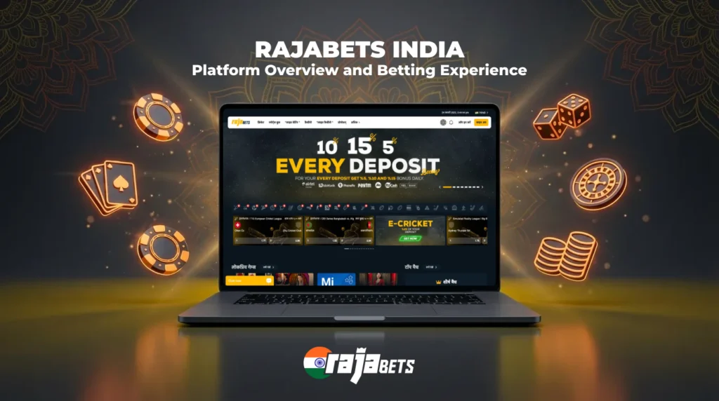 Rajabets india sports betting coverage and popular casino games